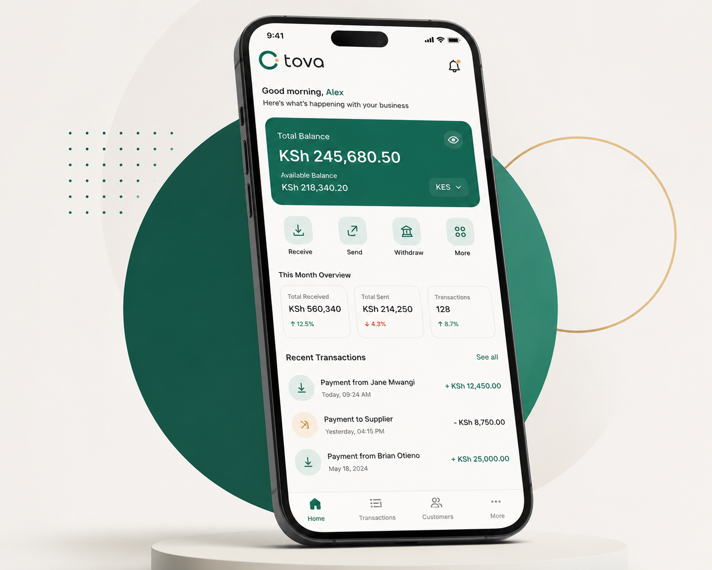 TovaPay Dashboard